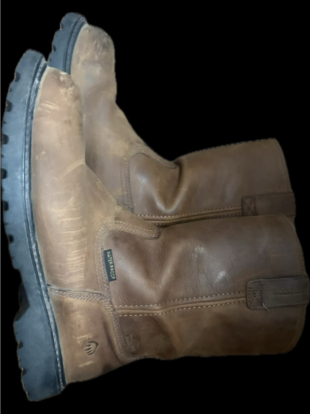 Wolverine Brown Waterproof Steel-Toe Work Boot - Picture 3 of 6